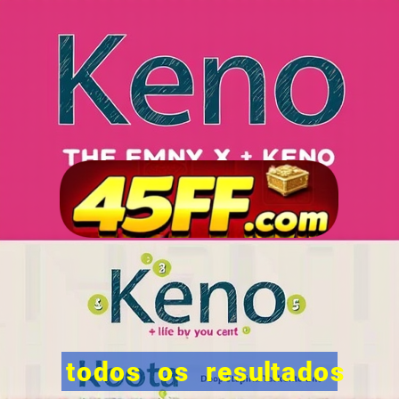 todos os resultados da lotomania